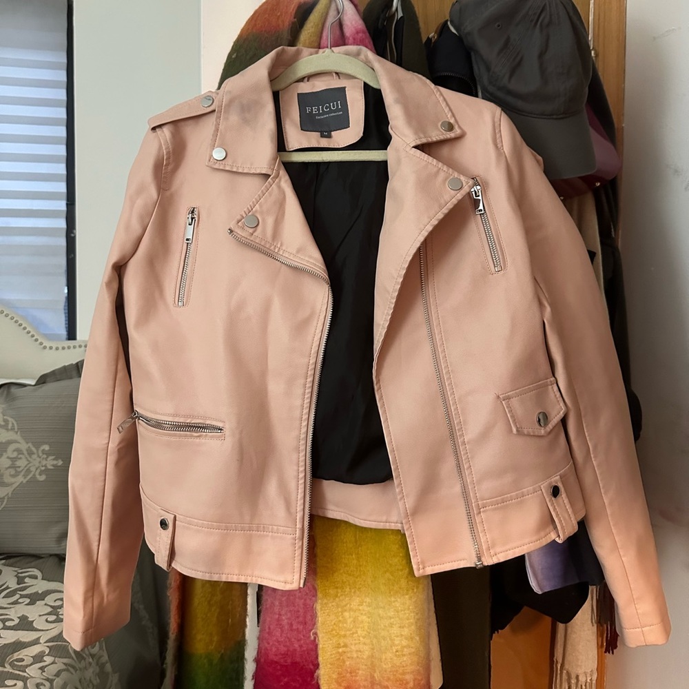 Women’s faux leather jacket